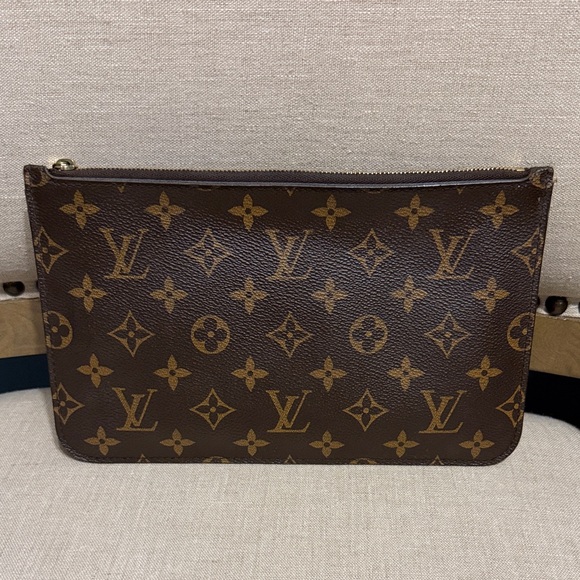 Louis Vuitton Monogram Large Neverfull Pochette/Wristlet SEE DESCRIPTION - Picture 1 of 14